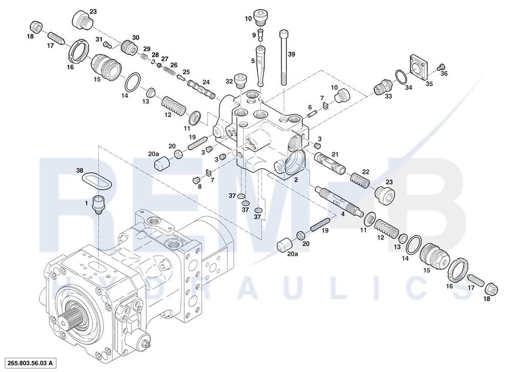 HYDRAULIC REMOTE CONTROL (265.000.25.61)