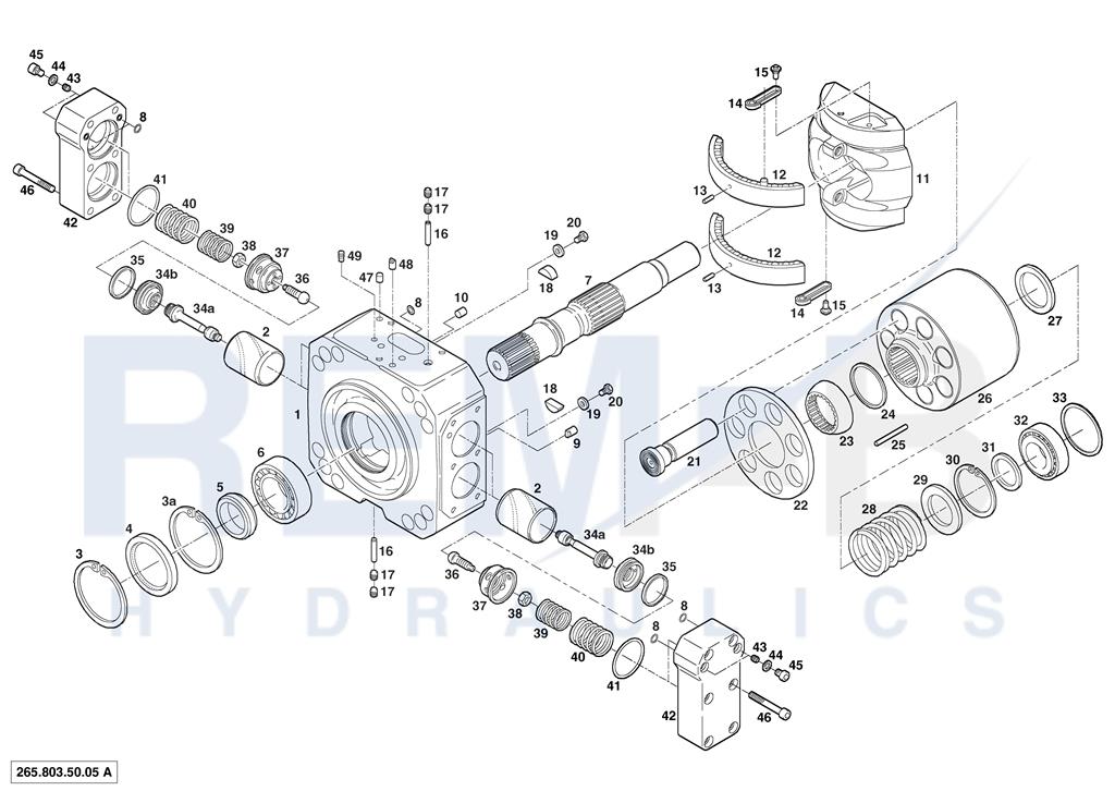 BEARING SHELLS, DRIVE SHAFT, CRADLE AND CYLINDER B