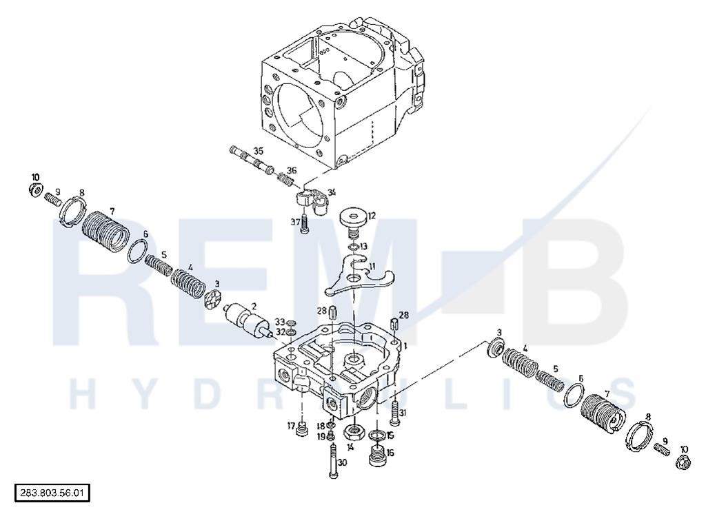 HYDRAULIC REMOTE CONTROL (PUMP 2)