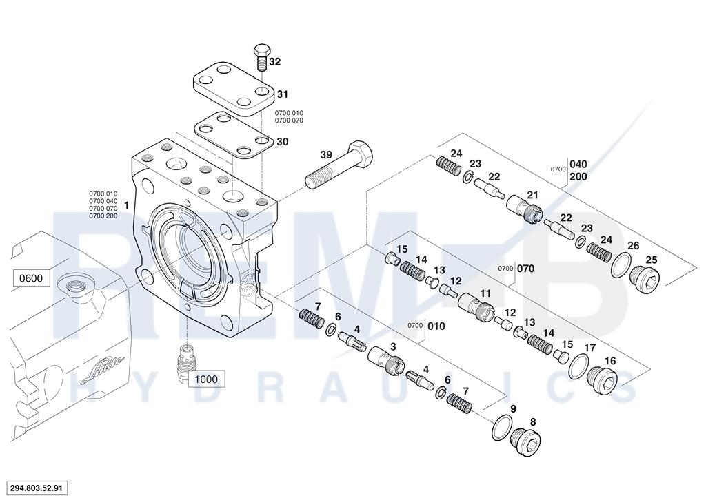 REAR COVER WITH OUTLET [0700]