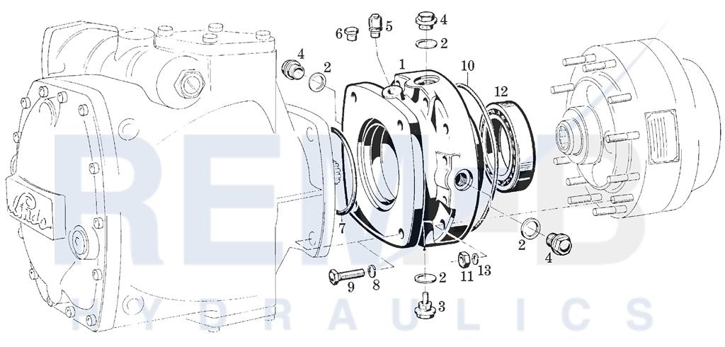 INTERMEDIATE FLANGE FOR PLANETARY TRANSMISSION P1 