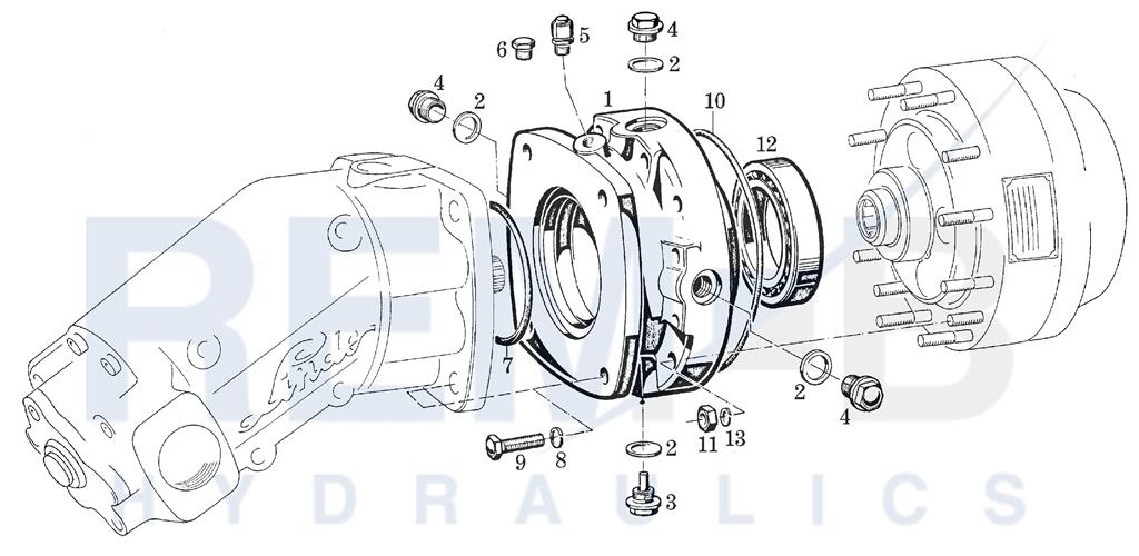 INTERMEDIATE FLANGE FOR PLANETARY TRANSMISSION P1 