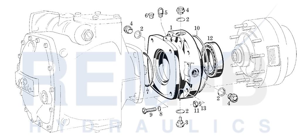 INTERMEDIATE FLANGE FOR PLANETARY TRANSMISSION P2 