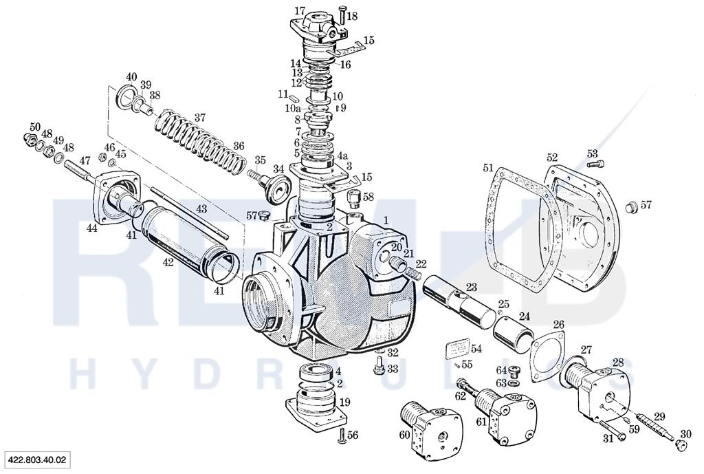 HOUSING, MOUNTING FLANGE AND POWER CONTROL