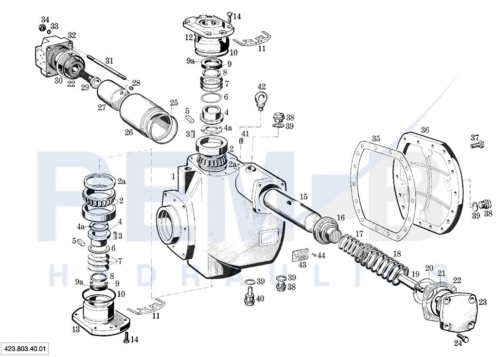 HOUSING, MOUNTING FLANGE AND COVER