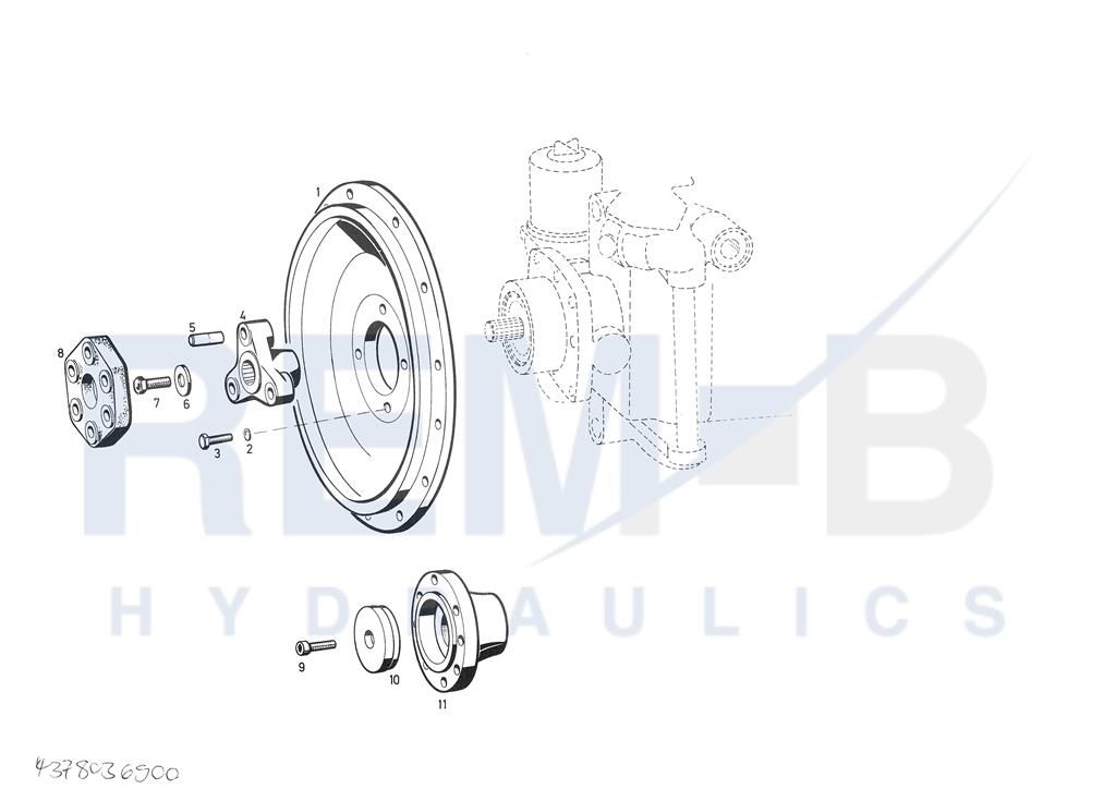 TRANSMISSION ADD-ON PIECES AND COUPLING FLANGE