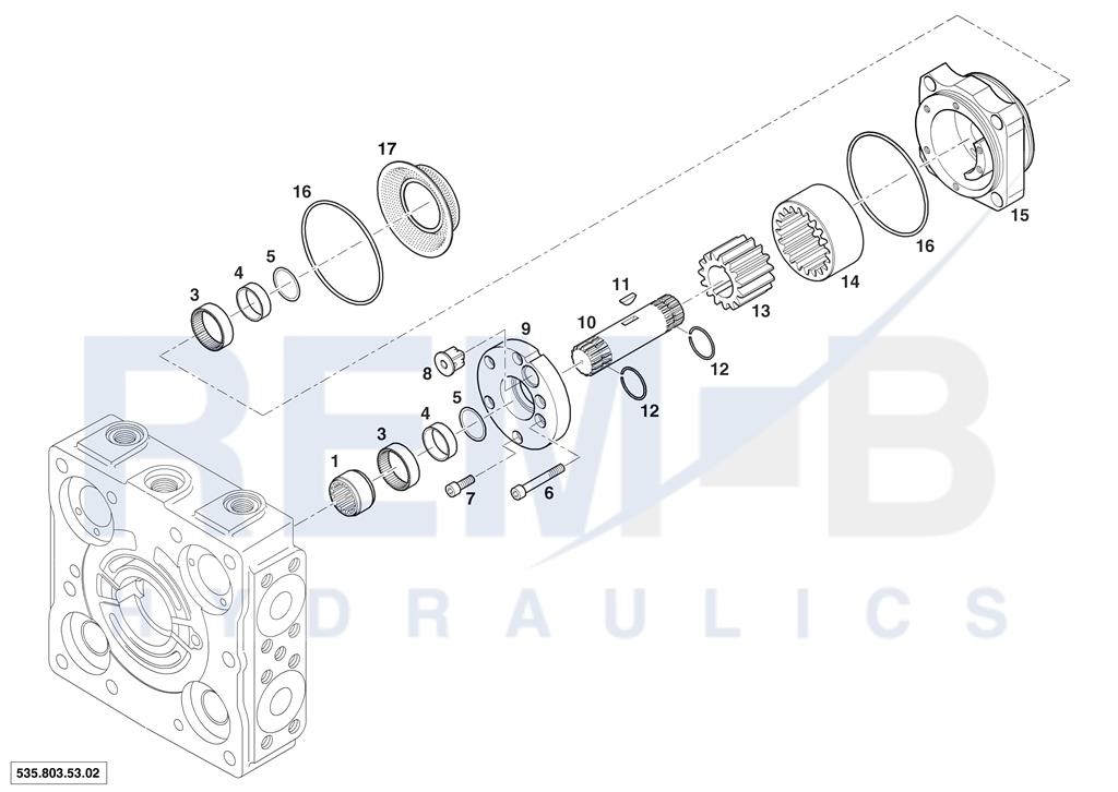 FEED PUMP WITH EXTERNAL INDUCTION (CLOCKWISE) (18 