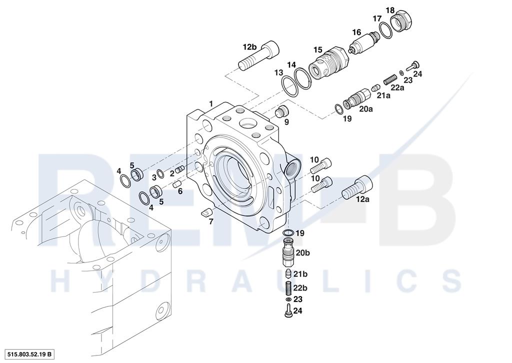 REAR COVER AND VALVE