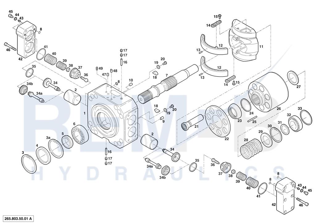 BEARING SHELL, DRIVE SHAFT, CRADLE AND CYLINDER BL