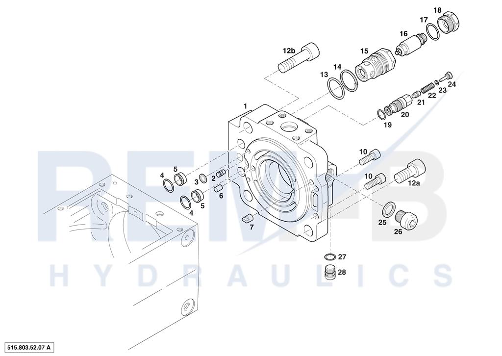 REAR COVER AND VALVE