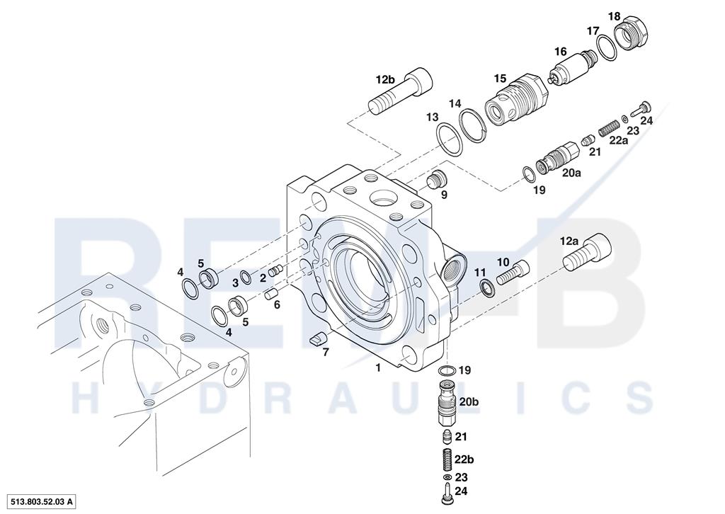 REAR COVER AND VALVE