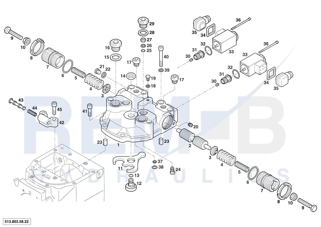 ELECTRO-HYDRAULIC REMOTE CONTROL WITH INTERNAL QMA