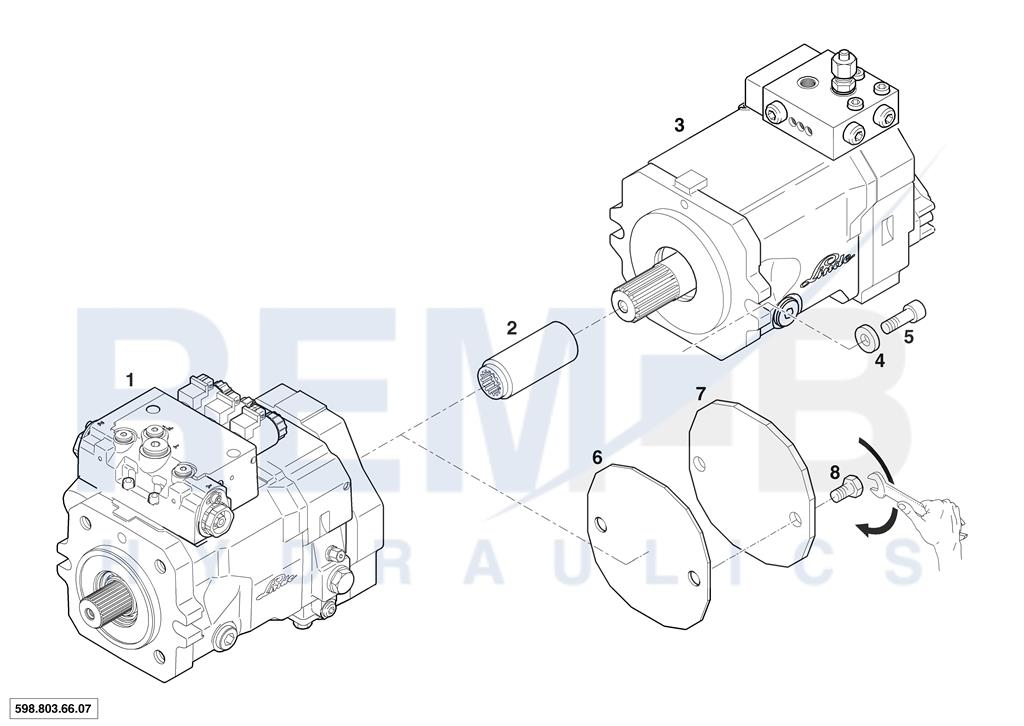 SERVICE UNITS AND ATTACHMENT PARTS