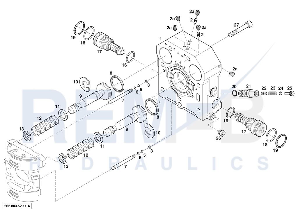 REAR COVER AND VALVE