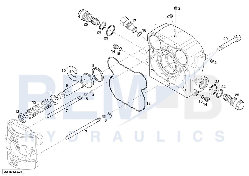 REAR COVER AND VALVE