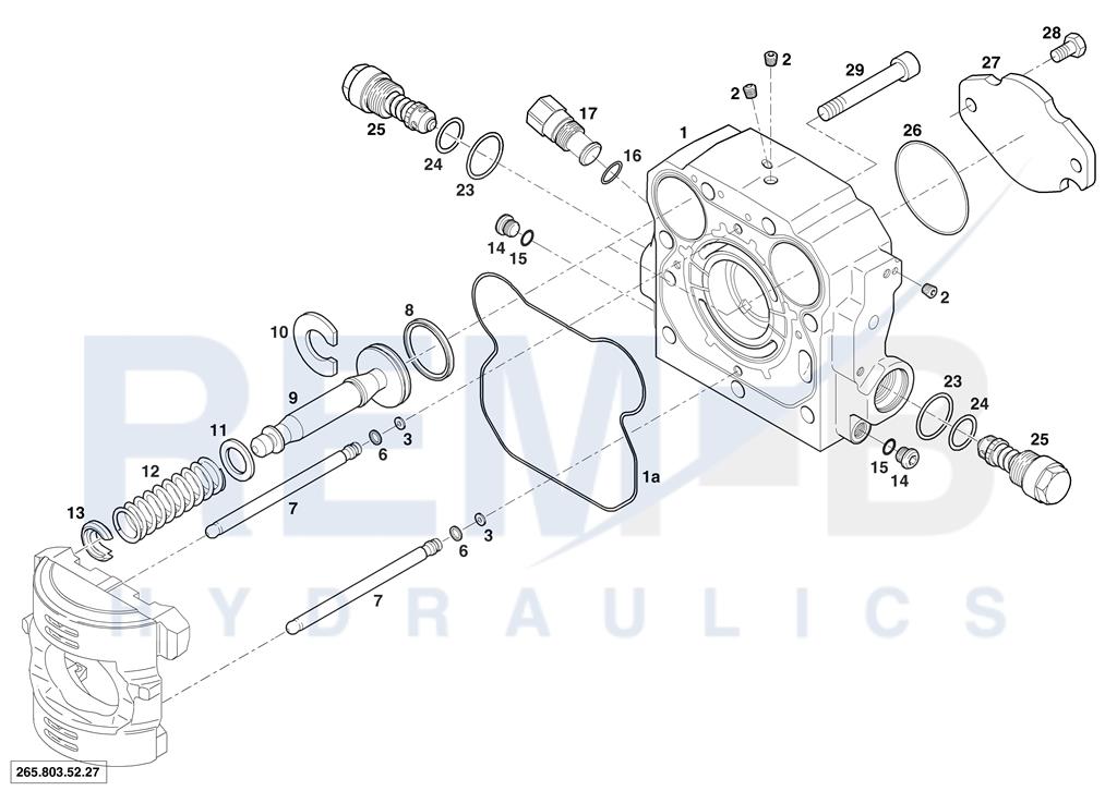 REAR COVER AND VALVE