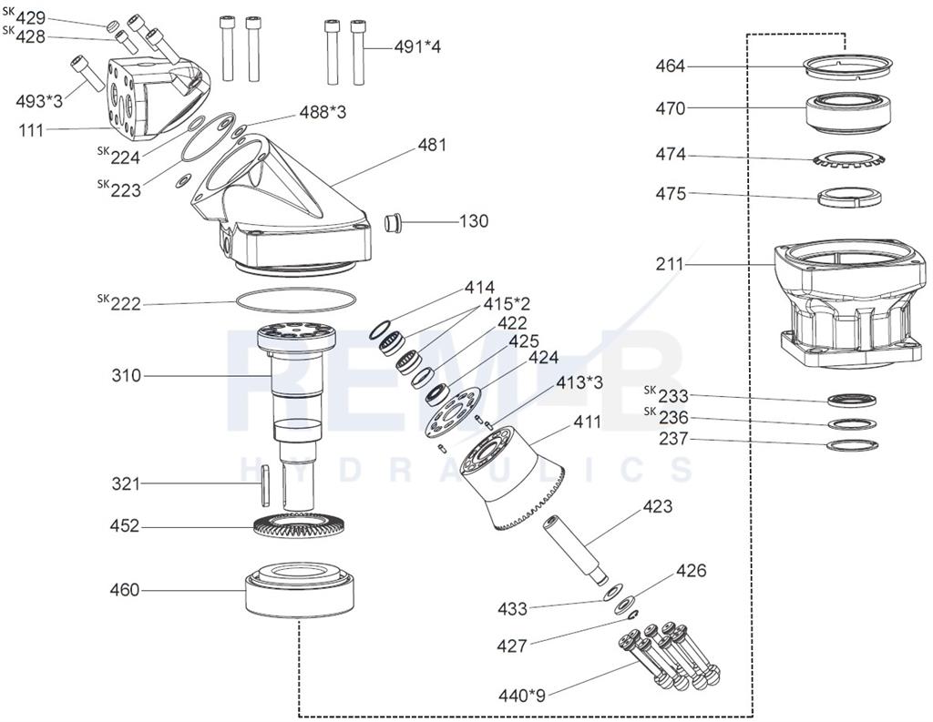 STANDARD SPARE PARTS F12-250