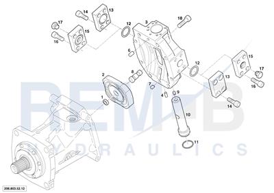 PORT PLATE HOUSING AND CONTROL PISTON (206.000.25.