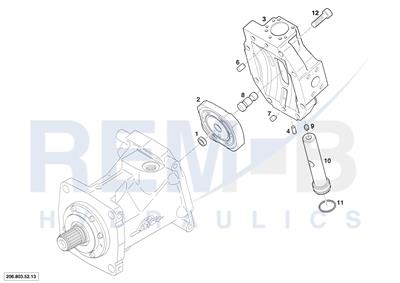 REAR COVER AND ADJUSTING PISTON