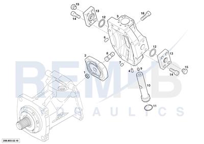 REAR COVER AND ADJUSTING PISTON