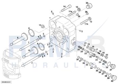 REAR COVER AND OUTLET VALVE