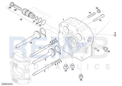 REAR COVER AND PRESSURE CONTROL VALVE