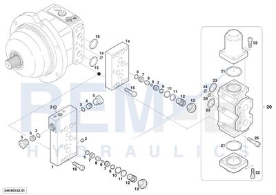 VALVE PLATE AND BRAKE VALVE