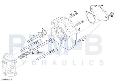 PORT PLATE HOUSING COUNTER-CLOCKWISE (SHORT SLEEVE