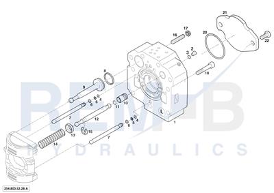 PORT PLATE HOUSING COUNTER-CLOCKWISE (LONG SLEEVE 