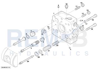 PORT PLATE HOUSING CLOCKWISE