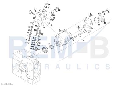 GEAR PUMP AND VALVE BLOCK