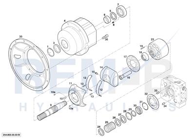 INTERMEDIATE HOUSING, HOUSING, DRIVE SHAFT, CRADLE