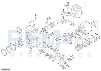 BEARING SHELL, DRIVE SHAFT, CRADLE AND CYLINDER BL