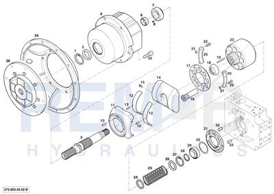 INTERMEDIATE HOUSING, HOUSING, DRIVE SHAFT, CRADLE