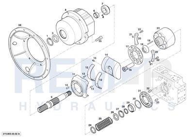 INTERMEDIATE HOUSING, HOUSING, DRIVE SHAFT, CRADLE