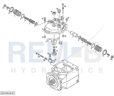 HYDRAULIC REMOTE CONTROL (PUMP 1)