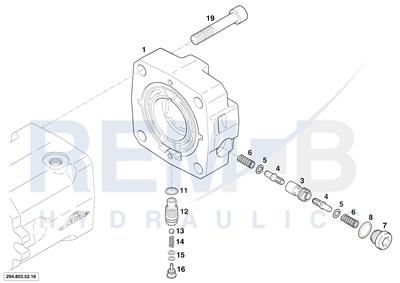 REAR COVER COAXIAL AND OUTLET VALVE