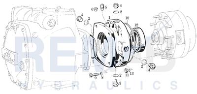 INTERMEDIATE FLANGE FOR PLANETARY TRANSMISSION P1 