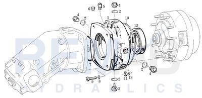 INTERMEDIATE FLANGE FOR PLANETARY TRANSMISSION P1 