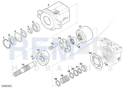 ROTARY GROUP AND HOUSING MMF43-01