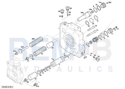 PORT PLATE HOUSING AND PRESSURE CUT-OFF