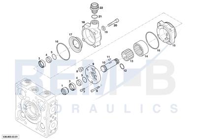 FEED PUMP WITH EXTERNAL INDUCTION (CLOCKWISE) (18 