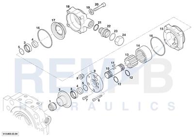 FEED PUMP WITH EXTERNAL INDUCTION (18,3 CM3/H)