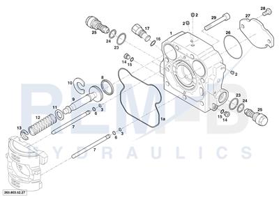 REAR COVER AND VALVE